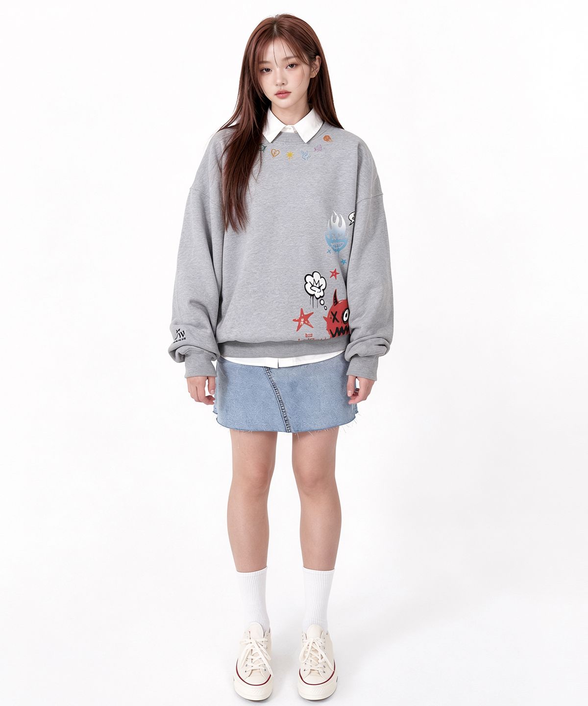 아티스트웨어(ARTISTWEAR) 언리얼 몬스터 맨투맨 - 2COLOR