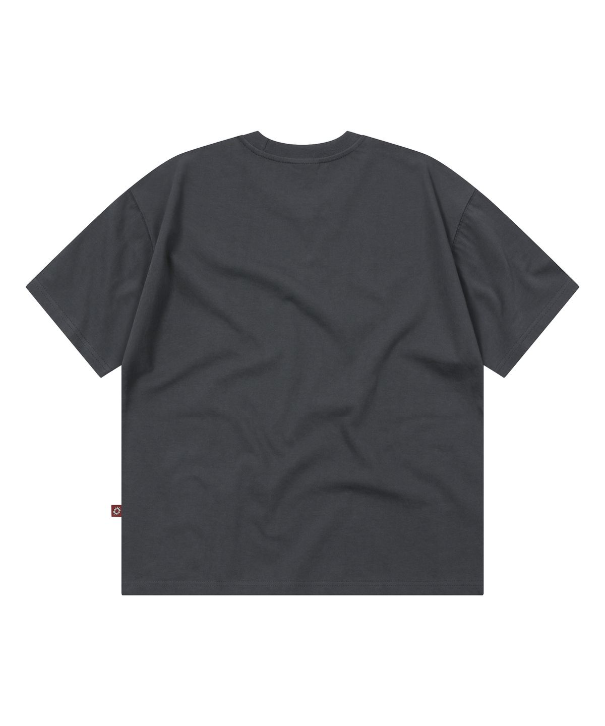 에스이에스티(S'EST) Side Slit Bio Crop T-shirts Charcoal