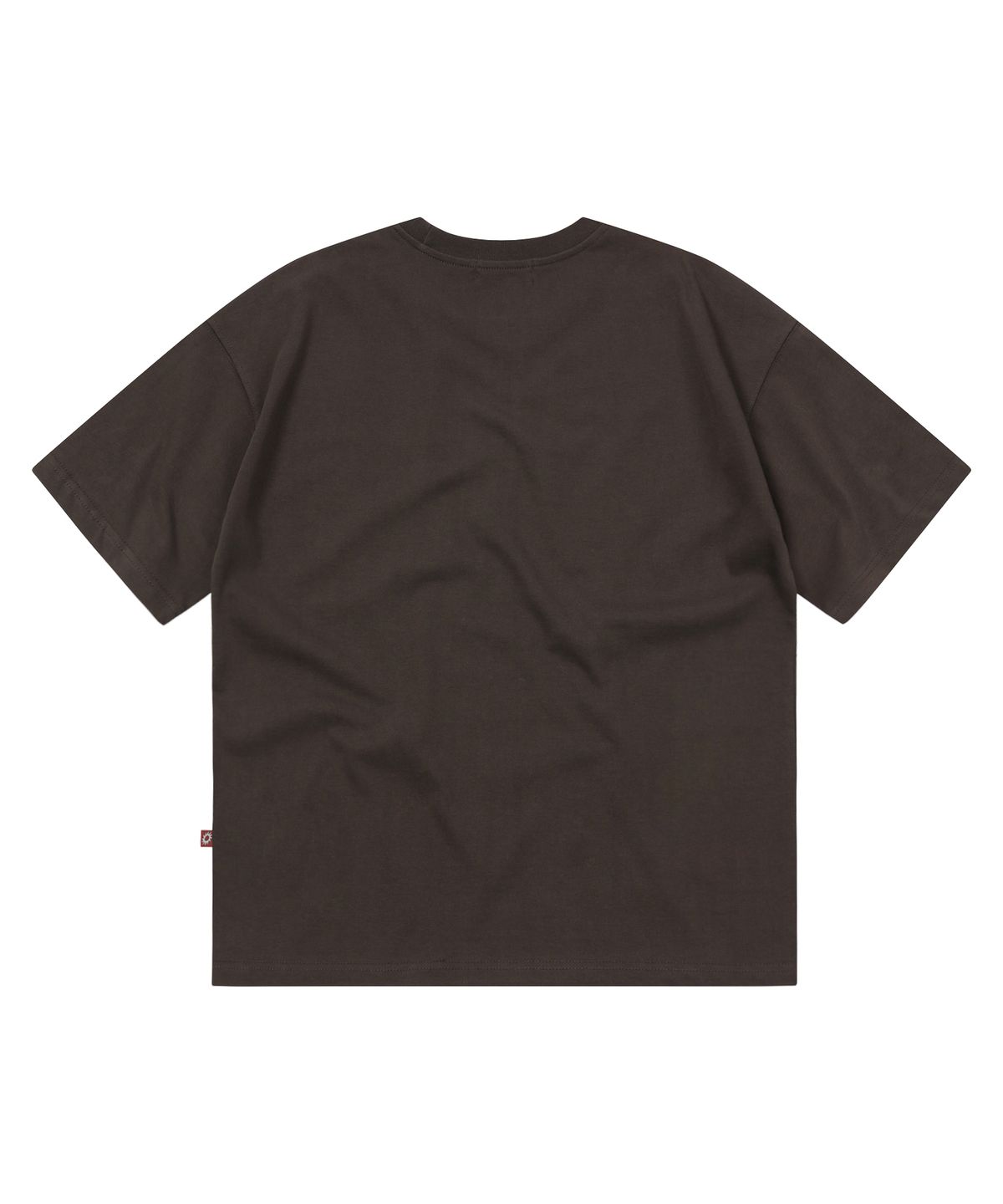 에스이에스티(S'EST) Side Slit Bio Crop T-shirts Dark Brown