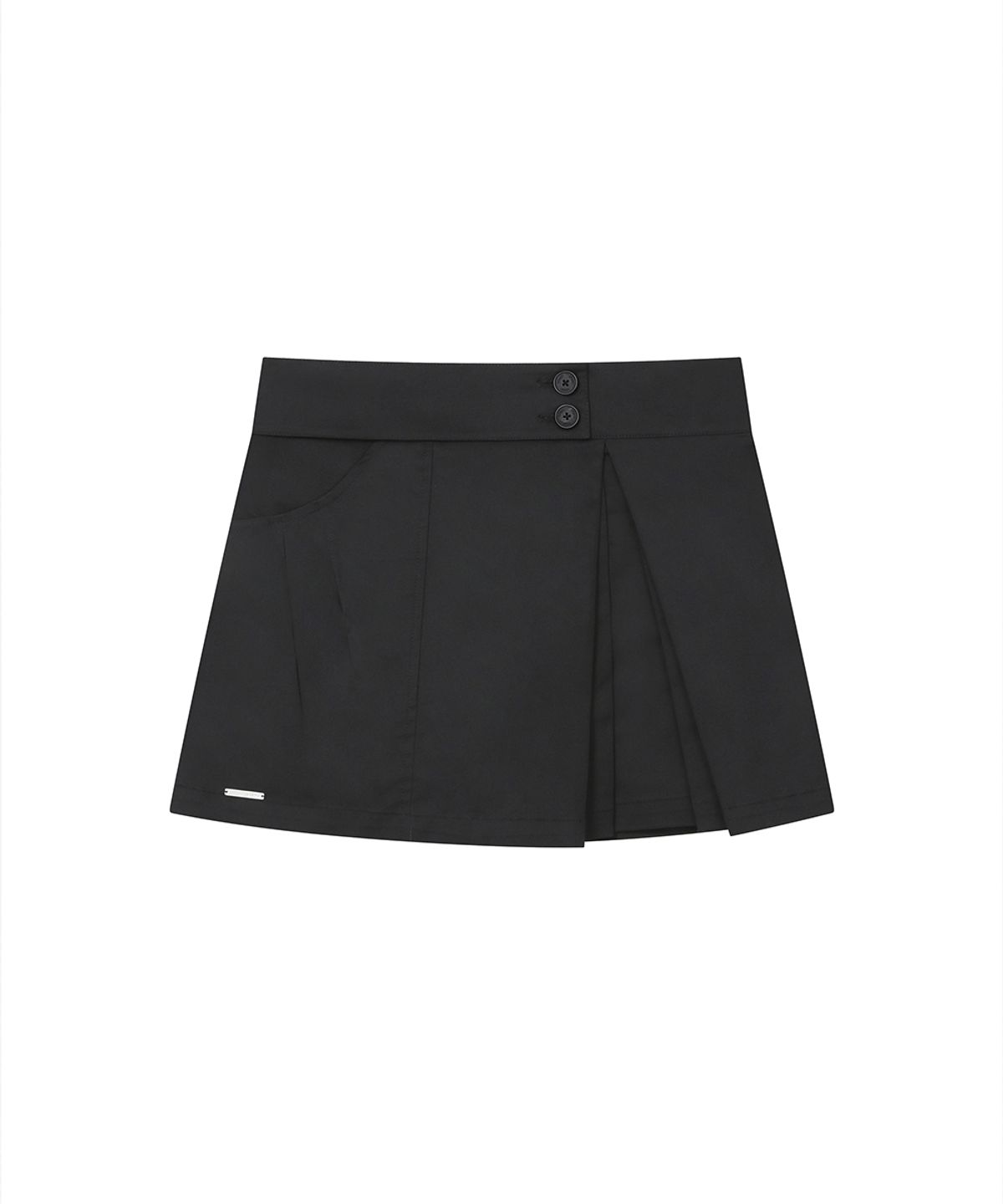 미세키서울(MISEKI SEOUL) [레이 PICK] Hidden layered pleats mini skirt BLACK