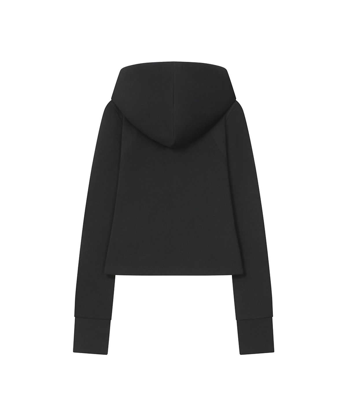 미세키서울(MISEKI SEOUL) Double placket slim hoodie BLACK