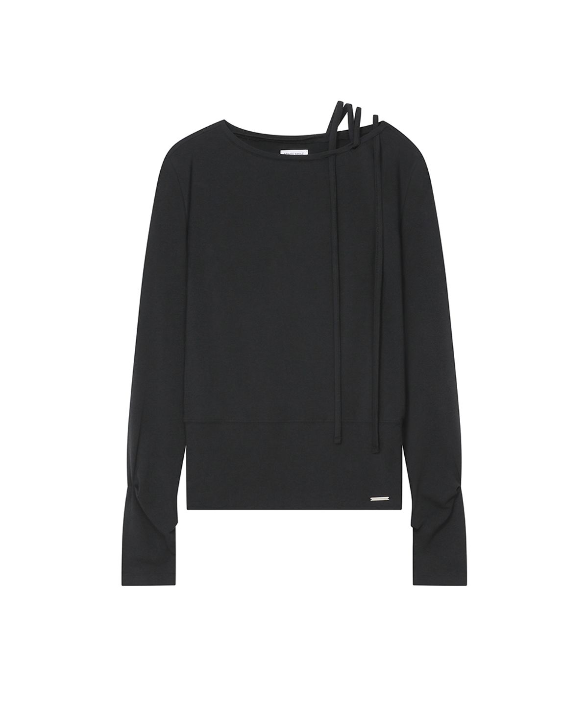 미세키서울(MISEKI SEOUL) Boat Neck String long sleeve BLACK