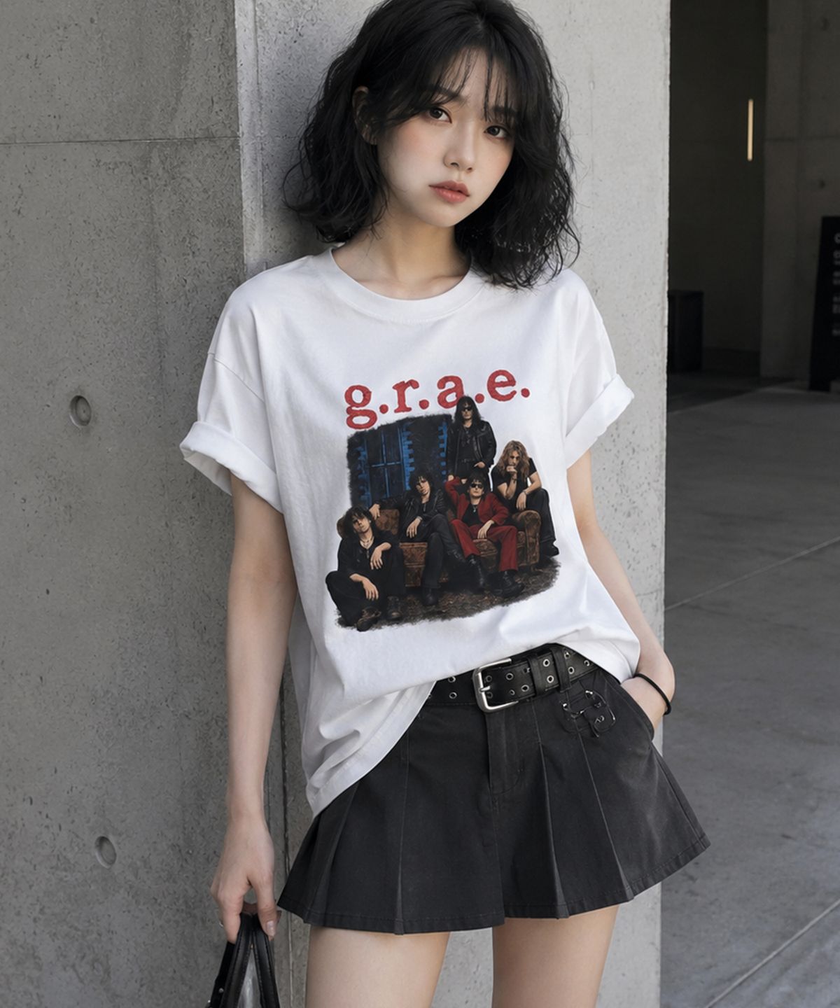 그레이버 오디너리(GRAVER ORDINARY) [ODNR UNISEX]5 Guys 반팔 티셔츠_WHITE