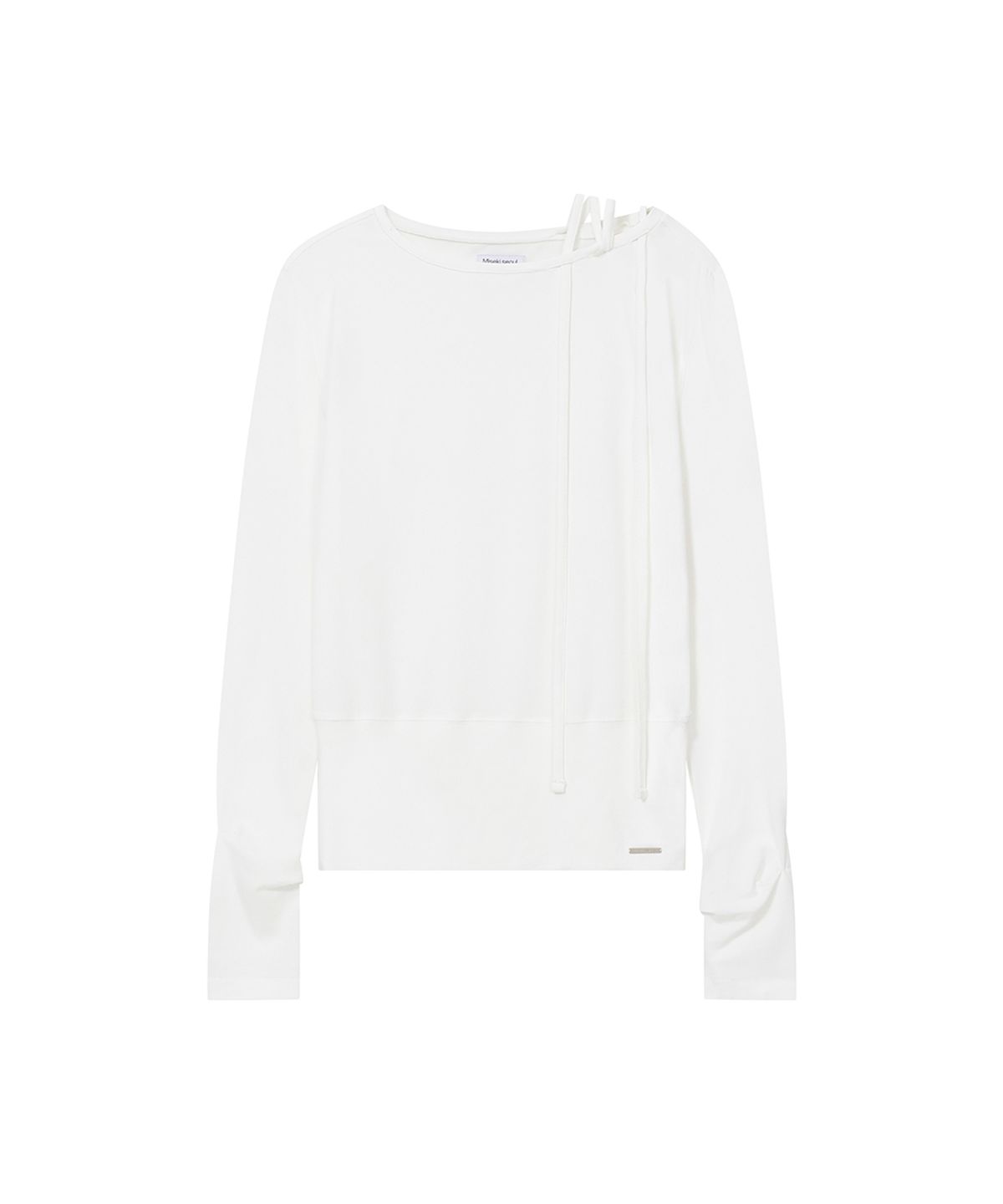 미세키서울(MISEKI SEOUL) Boat Neck String long sleeve WHITE