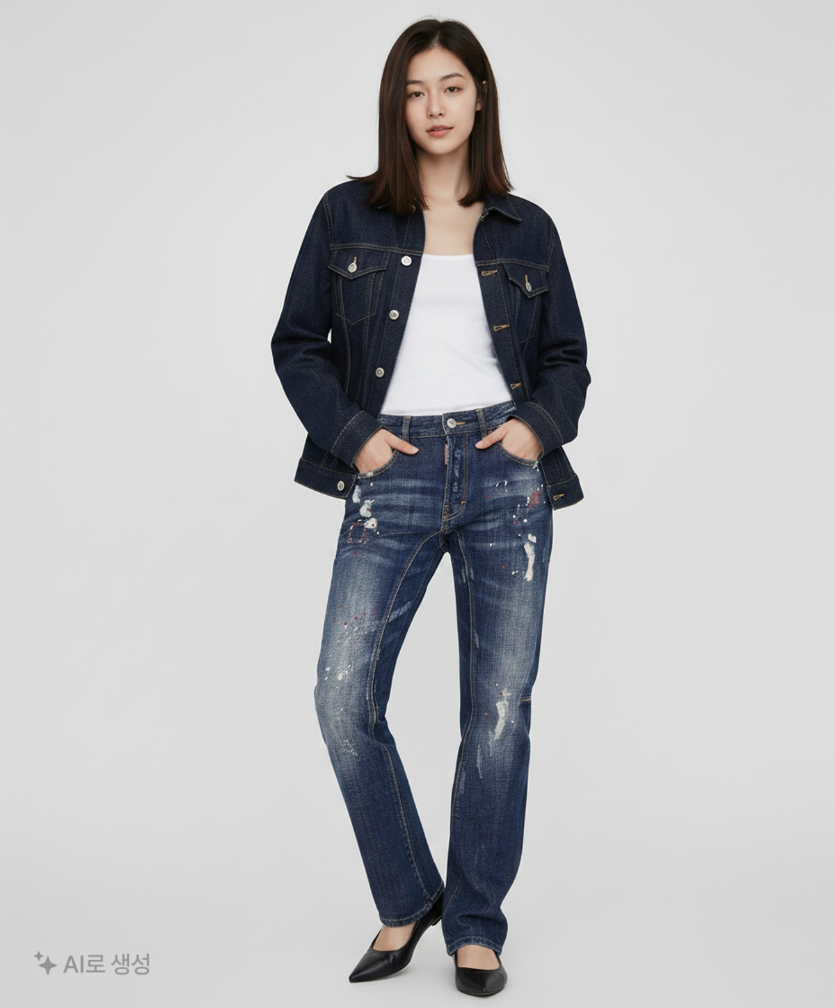 디스퀘어드2(DSQUARED2) 청/데님 팬츠 46