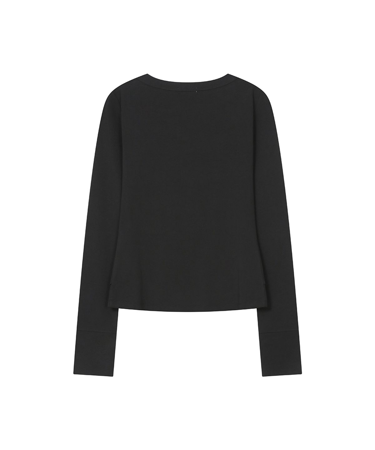 미세키서울(MISEKI SEOUL) Layered placket long sleeve BLACK