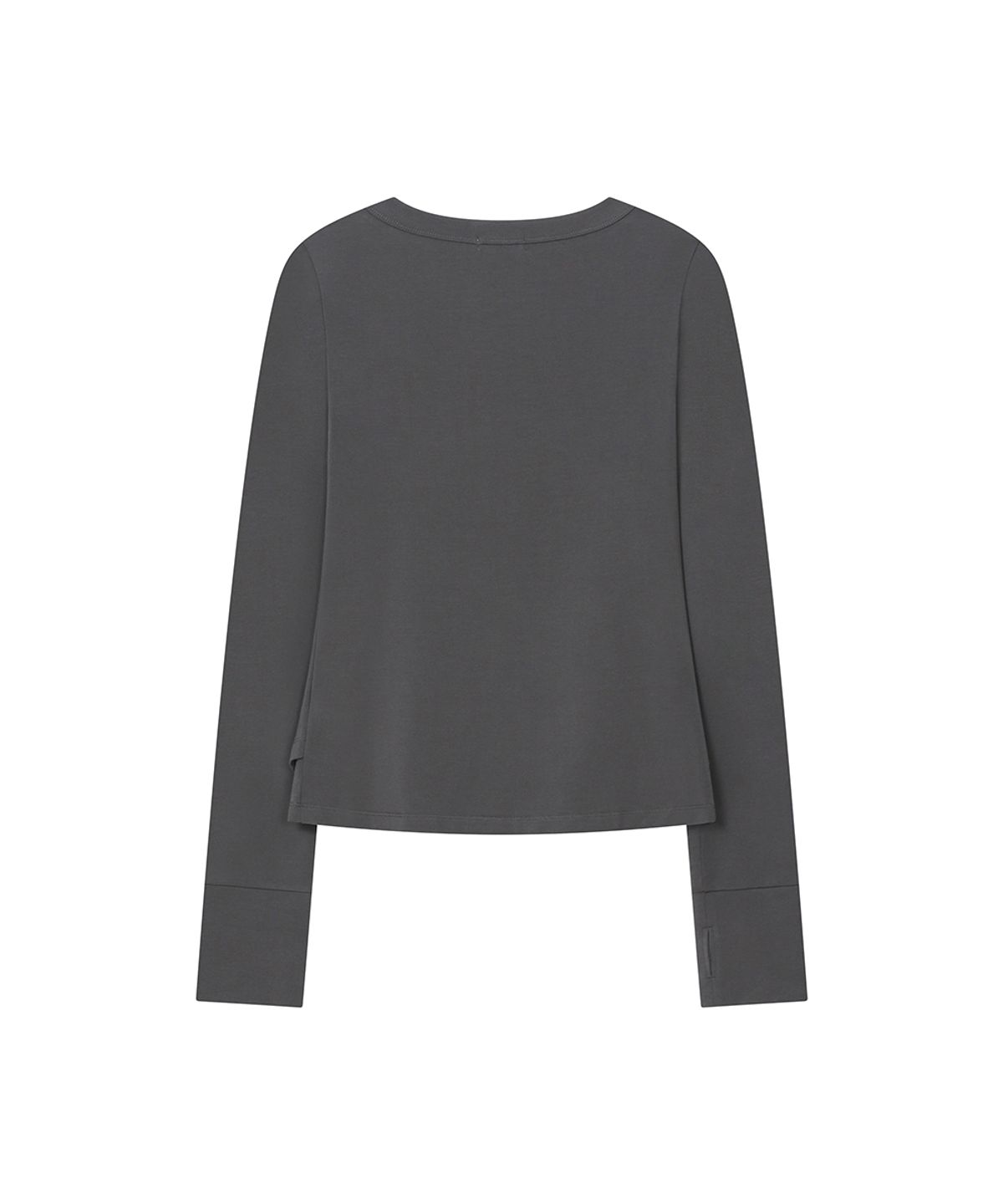 미세키서울(MISEKI SEOUL) Layered placket long sleeve CHARCOAL