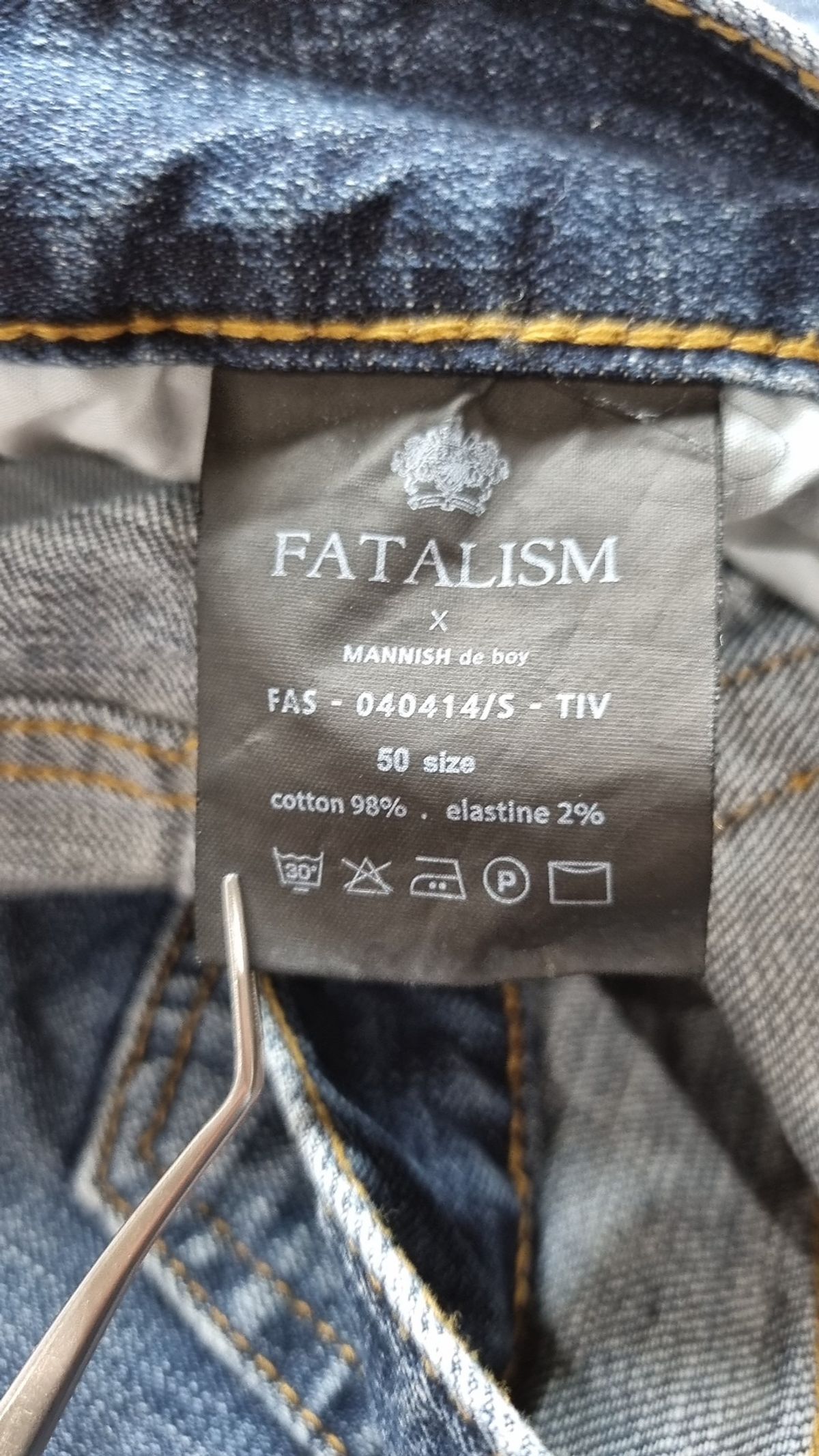 페이탈리즘(FATALISM) 청/데님 팬츠 L
