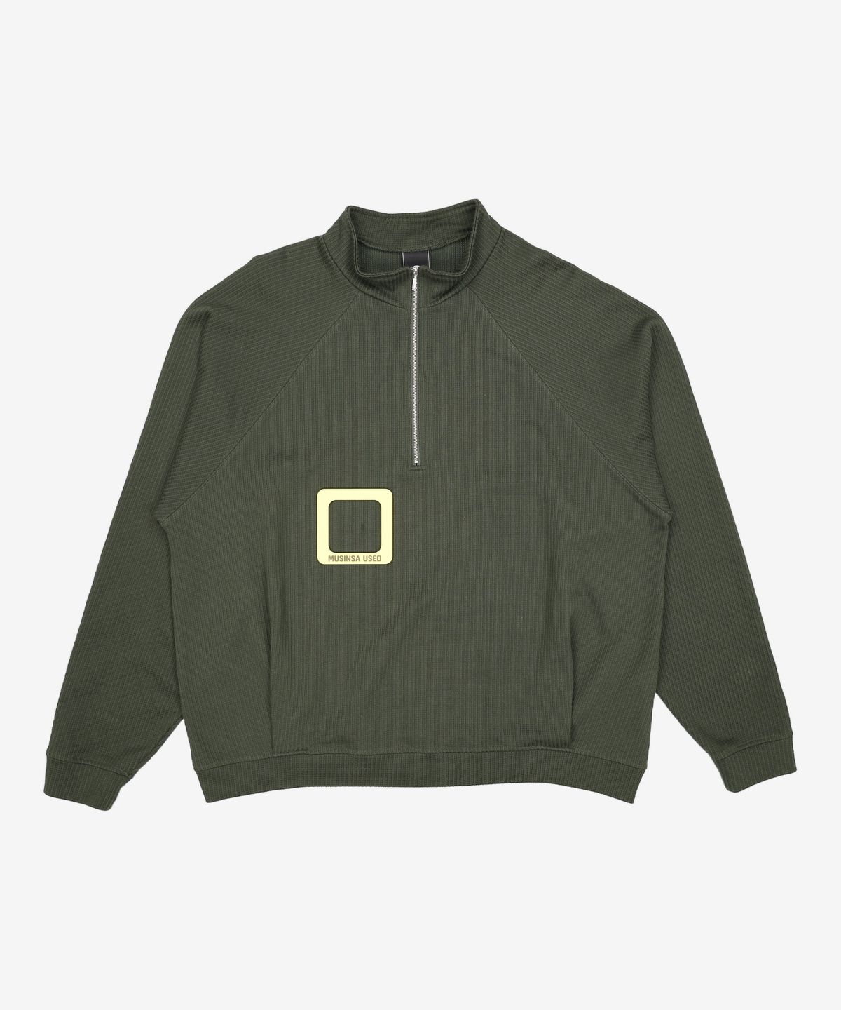 프리즘웍스(FRIZMWORKS) COZY HALF-ZIP KNIT _ OLIVE XL