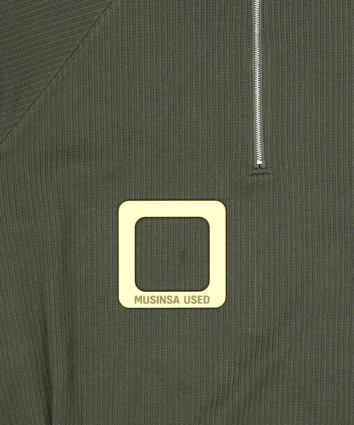 프리즘웍스(FRIZMWORKS) COZY HALF-ZIP KNIT _ OLIVE XL