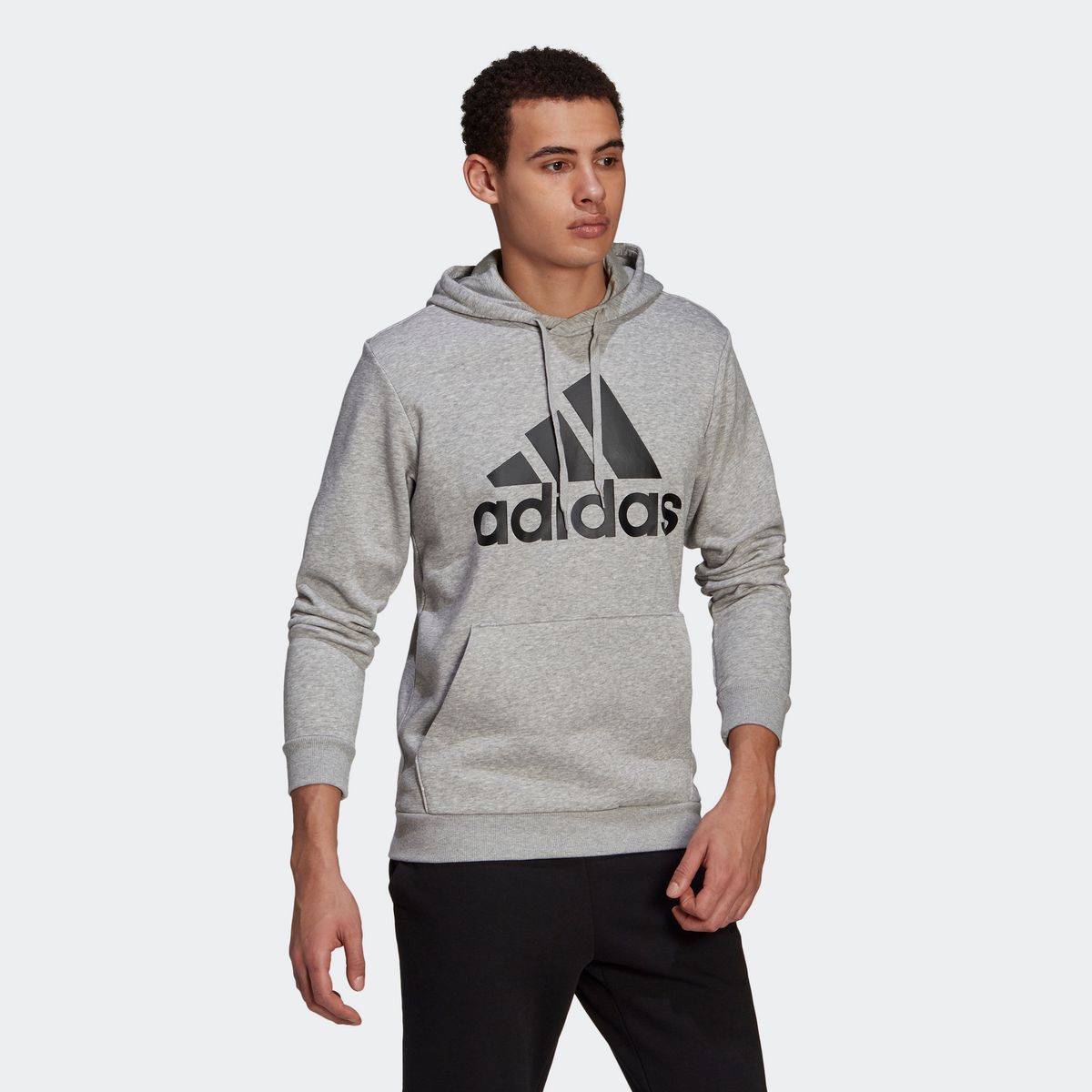 아디다스(ADIDAS) 에센셜 플리스 빅 로고 후디 GK9577