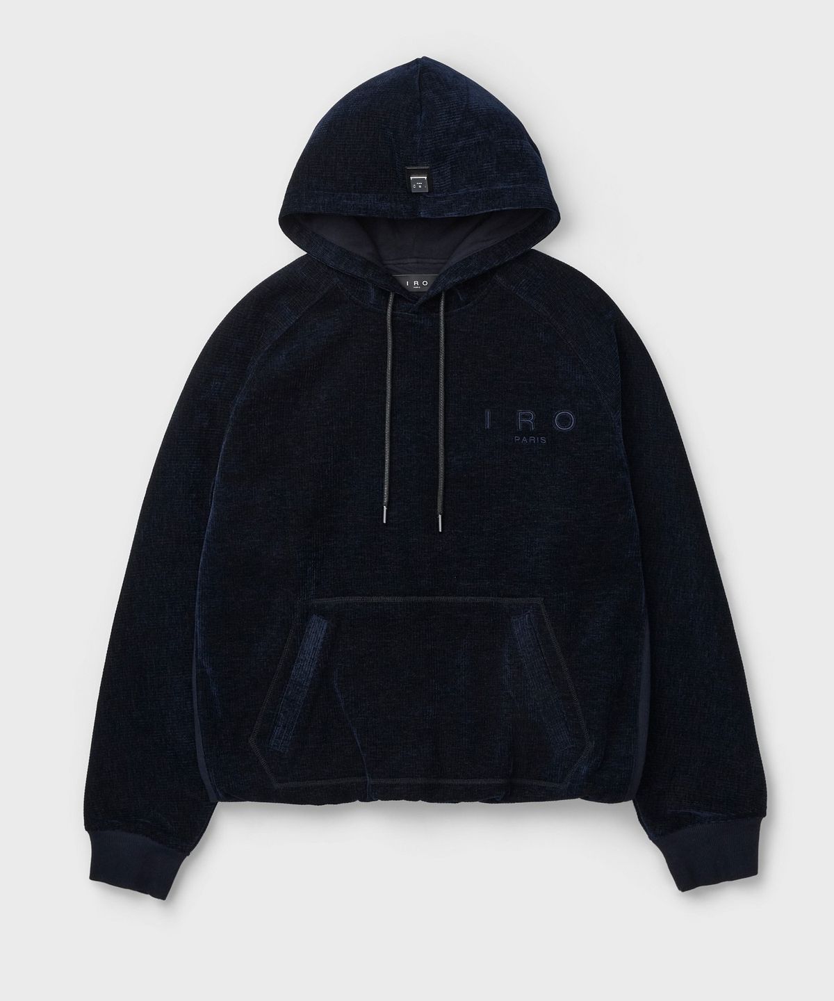 이로(IRO) Capuche 벨루어 후드 티셔츠 IQTSA26785BKX