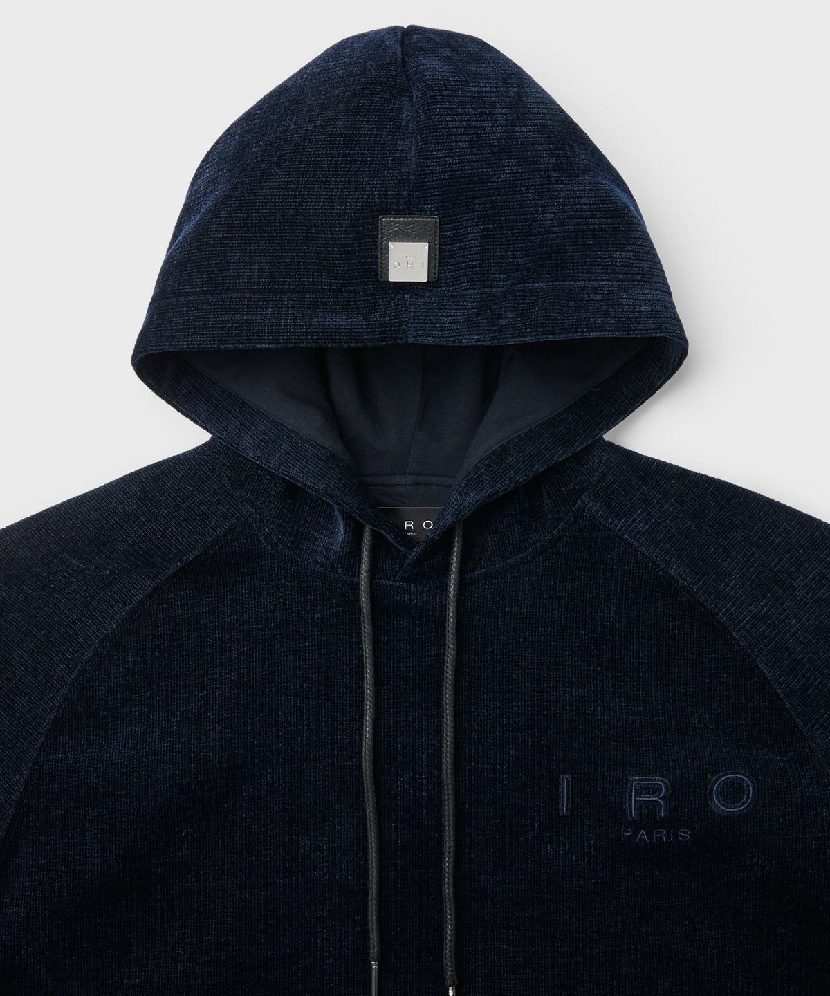 이로(IRO) Capuche 벨루어 후드 티셔츠 IQTSA26785BKX
