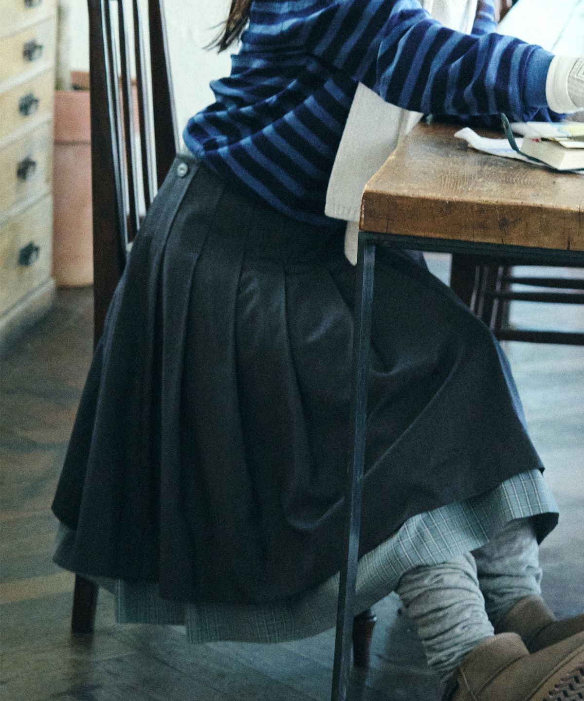 락피쉬웨더웨어(ROCKFISH WEATHERWEAR) LAYERED SKIRT - 2 colors