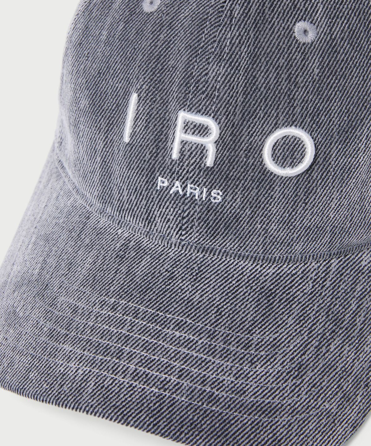이로(IRO) Bleu 벨벳 데님 볼캡 IXRAA26707GYX