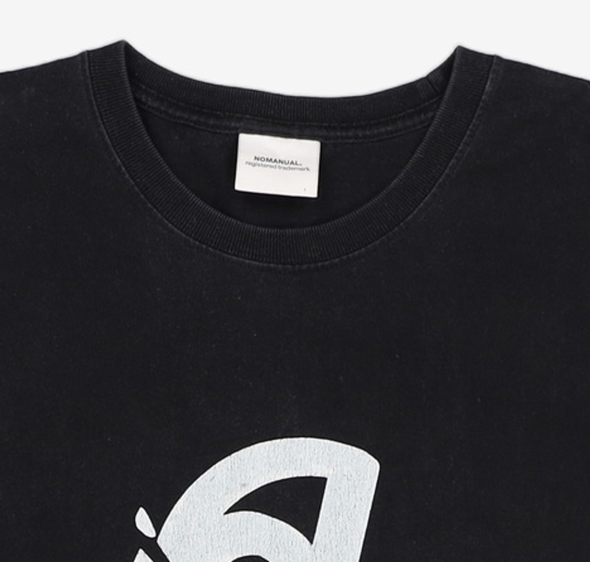 노매뉴얼(NOMANUAL) ICE SYMBOL T-SHIRT - BLACK 100