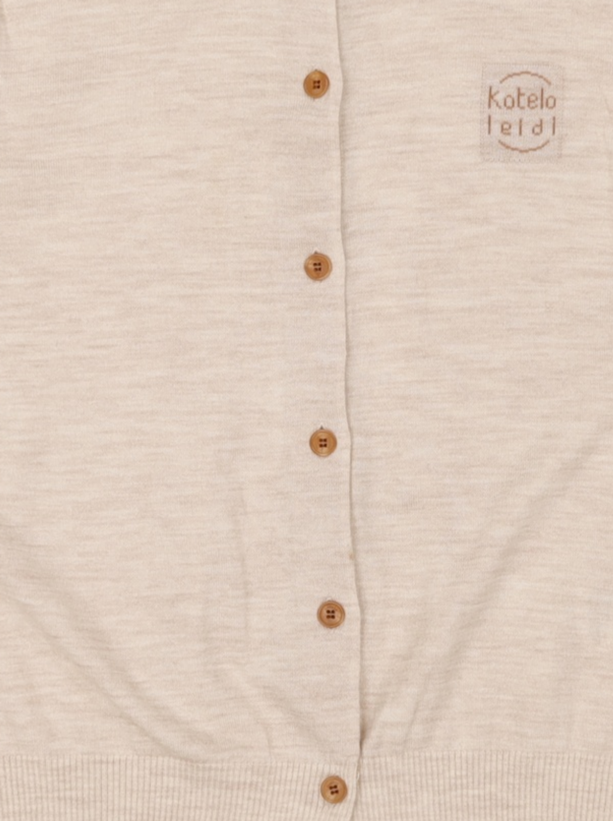 코텔로(KOTELO) Wool Simbol Point Roundneck Cardigan  Sand Beige M