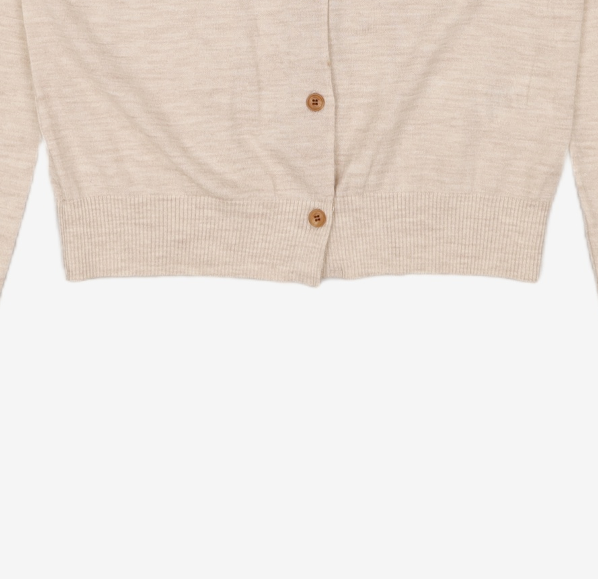 코텔로(KOTELO) Wool Simbol Point Roundneck Cardigan  Sand Beige M