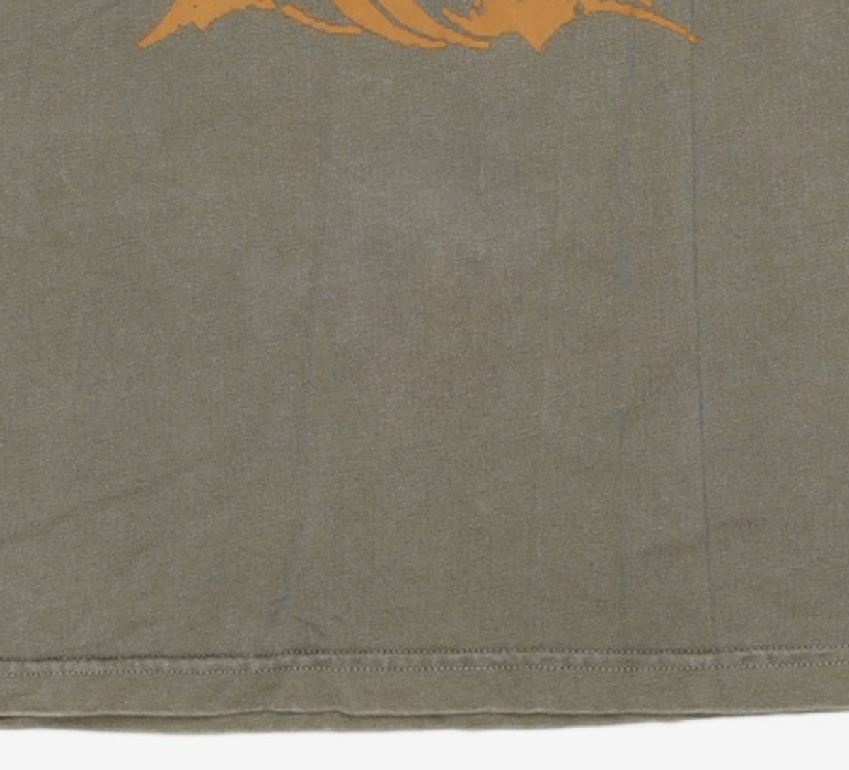 노매뉴얼(NOMANUAL) BLACK LETTER T-SHIRT - KHAKI L