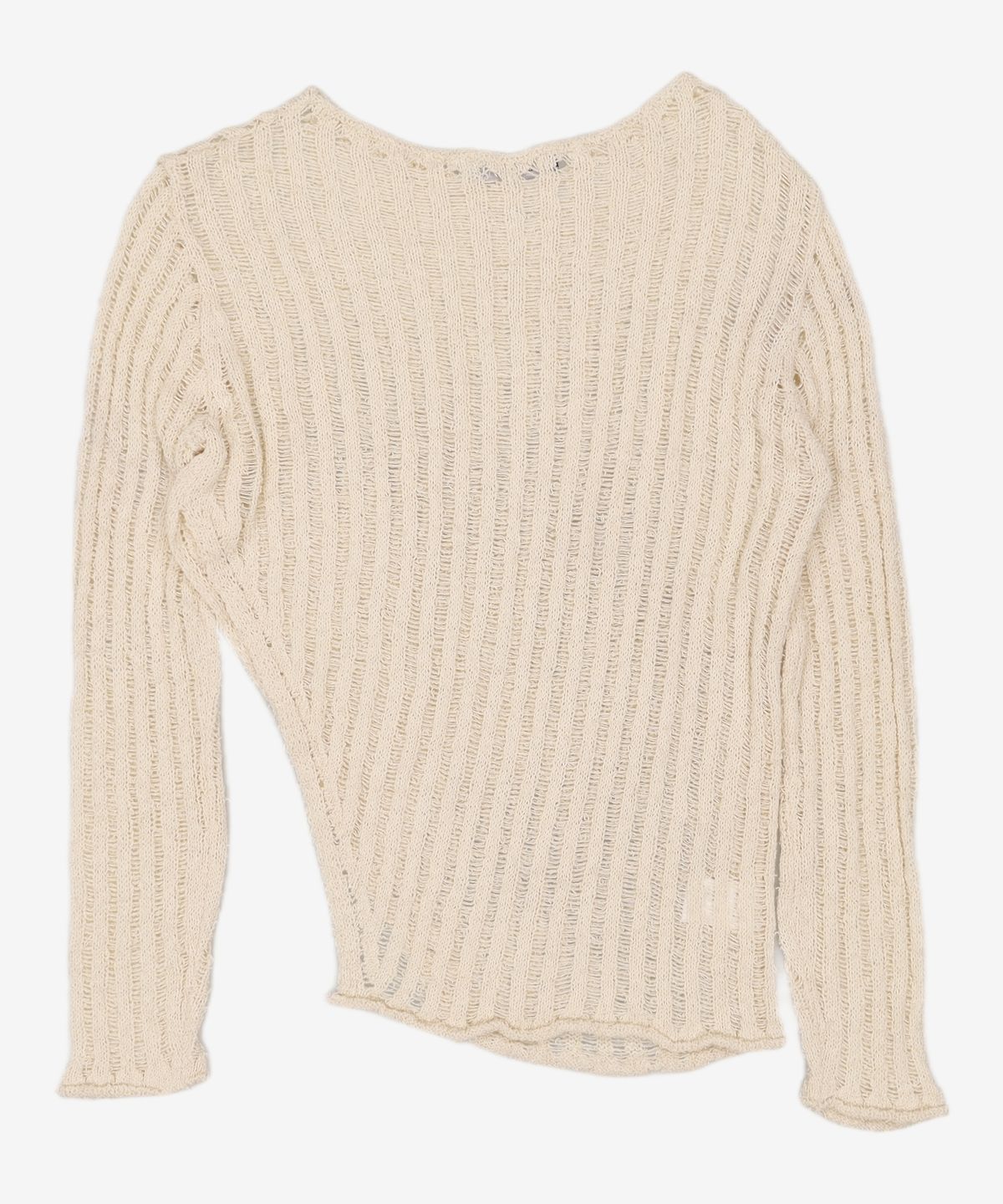 다이애그널(DIAGONAL) NETTING SLIT KNIT (ivory) FREE