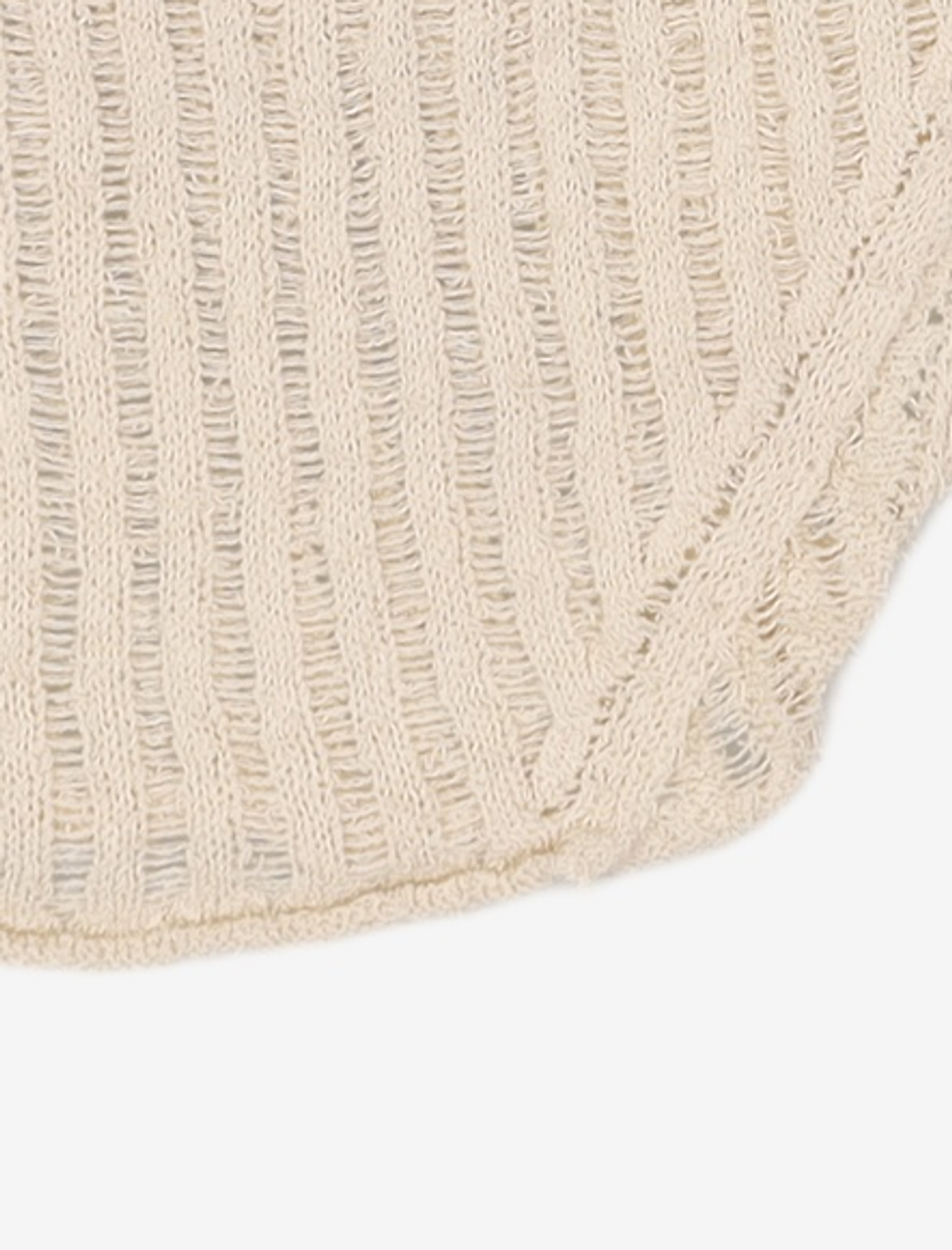다이애그널(DIAGONAL) NETTING SLIT KNIT (ivory) FREE