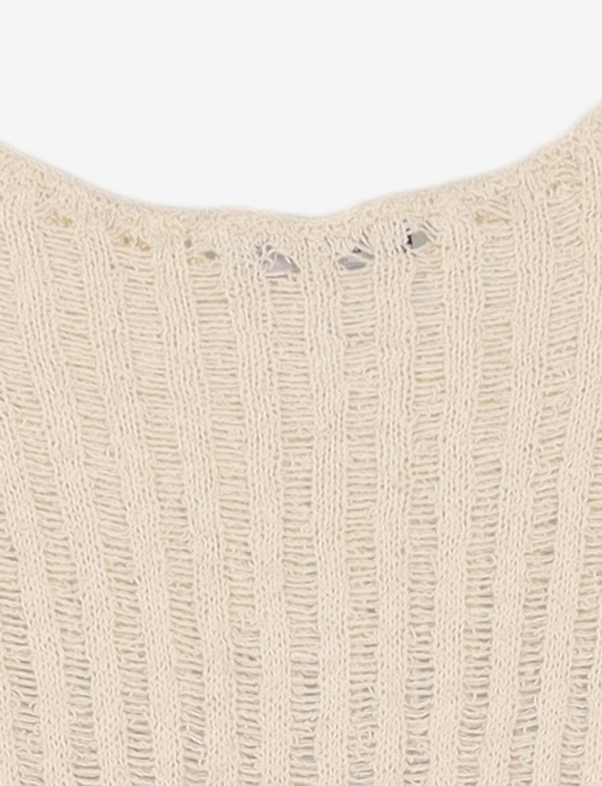 다이애그널(DIAGONAL) NETTING SLIT KNIT (ivory) FREE