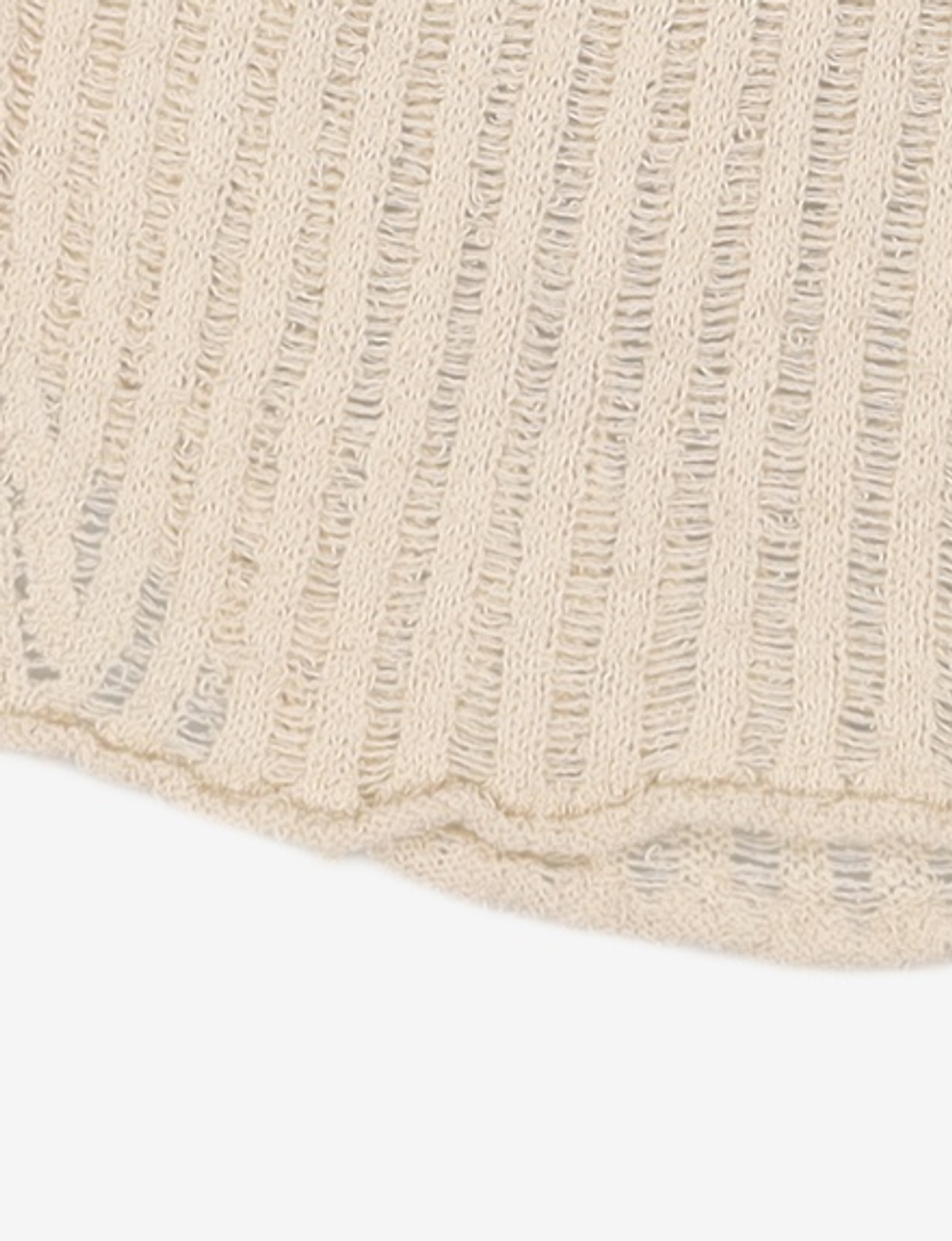 다이애그널(DIAGONAL) NETTING SLIT KNIT (ivory) FREE