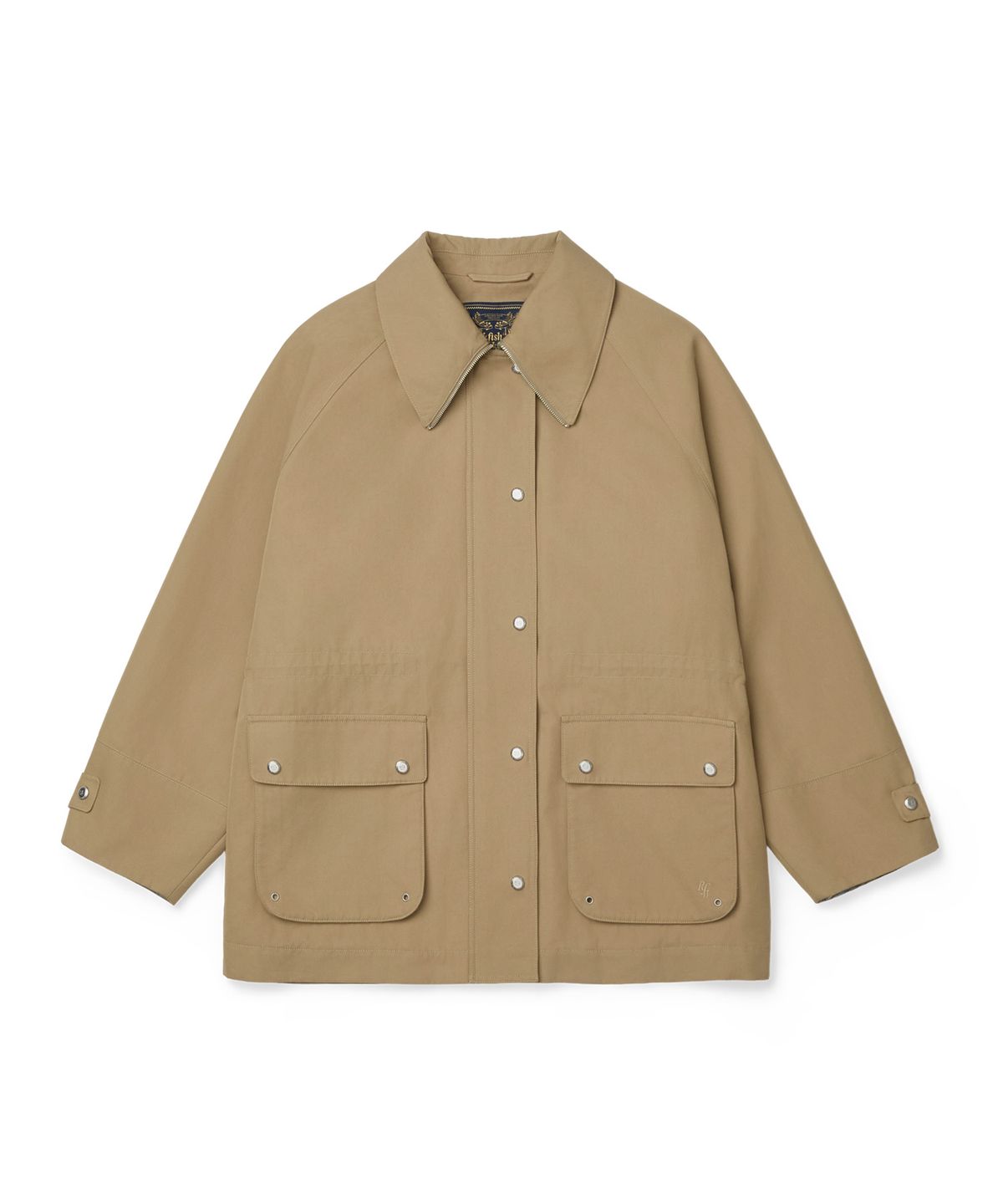 락피쉬웨더웨어(ROCKFISH WEATHERWEAR) BIG COLLAR JACKET - BEIGE