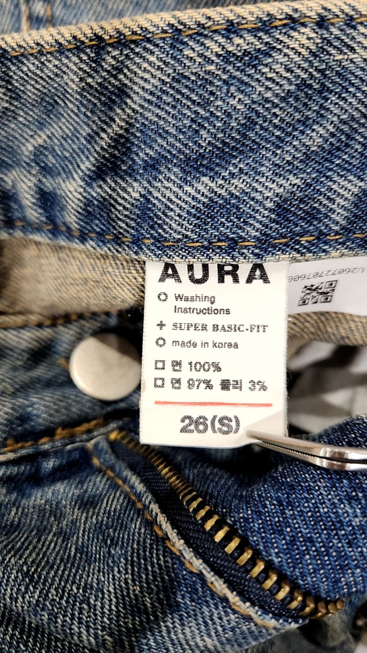 아우라 데님(Aura Denim) 미니스커트 S