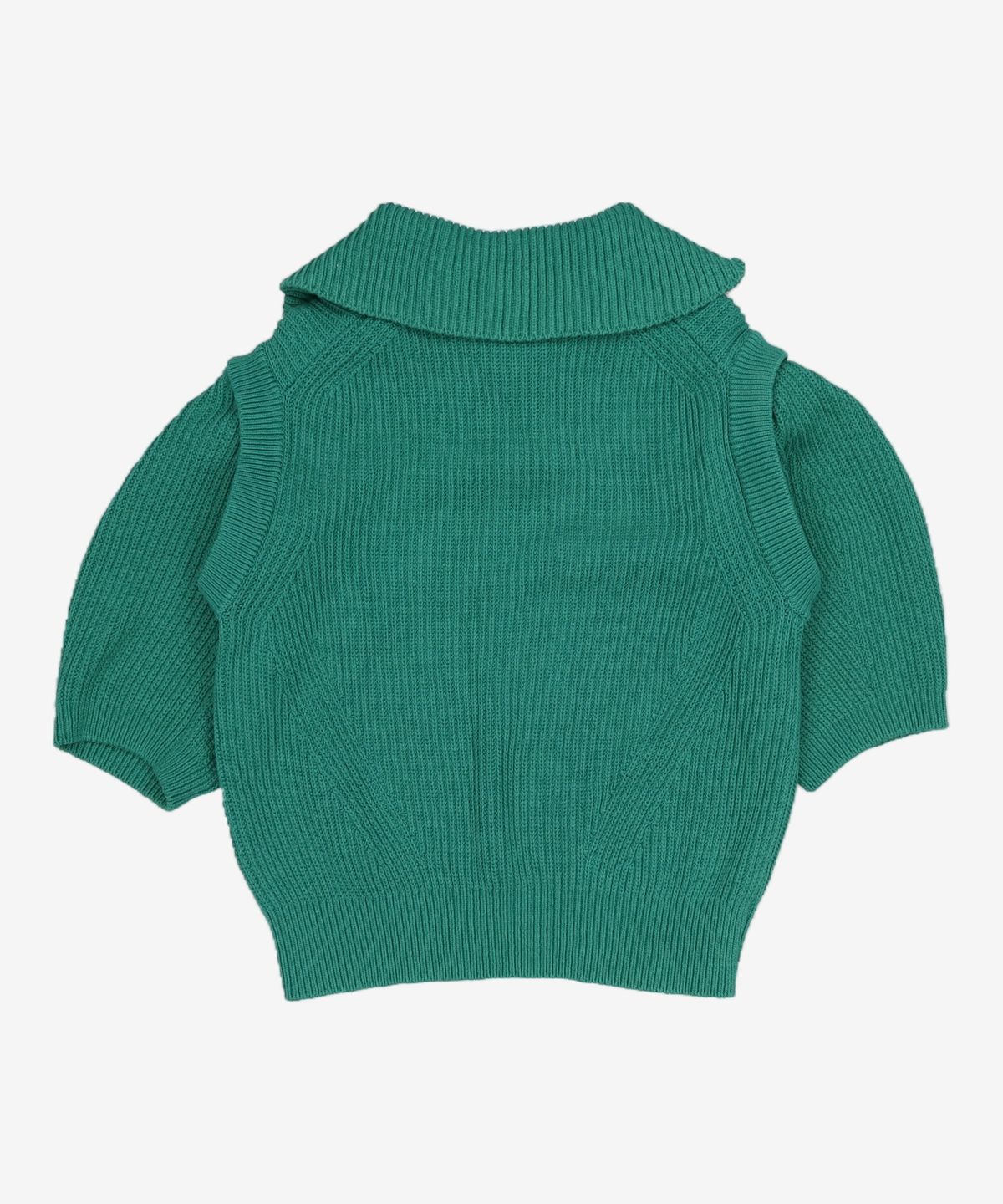 아위(AHWE) Collar Half Zip-up Knit_GREEN FREE