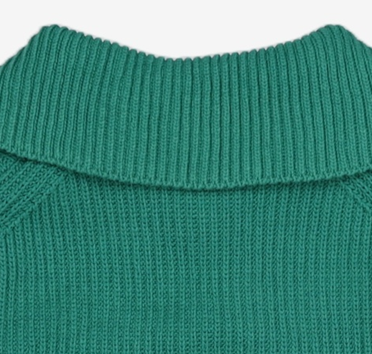 아위(AHWE) Collar Half Zip-up Knit_GREEN FREE