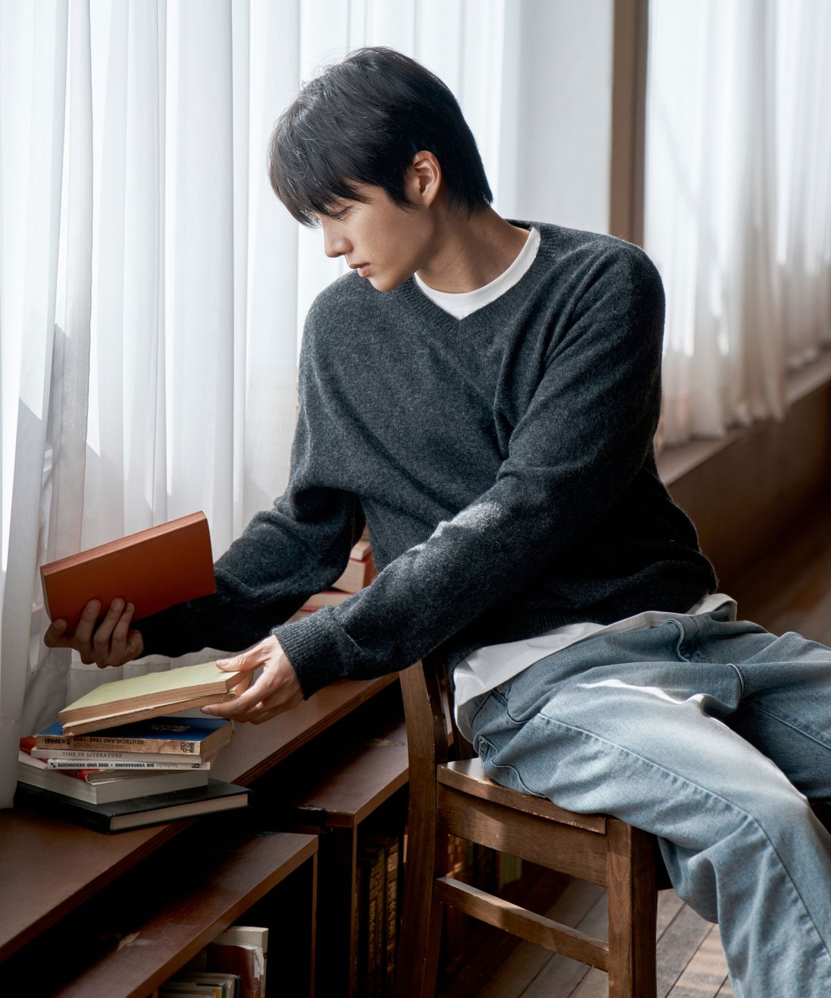 와르(WAAR) M296 엔지니어 데님 팬츠_라이트블루