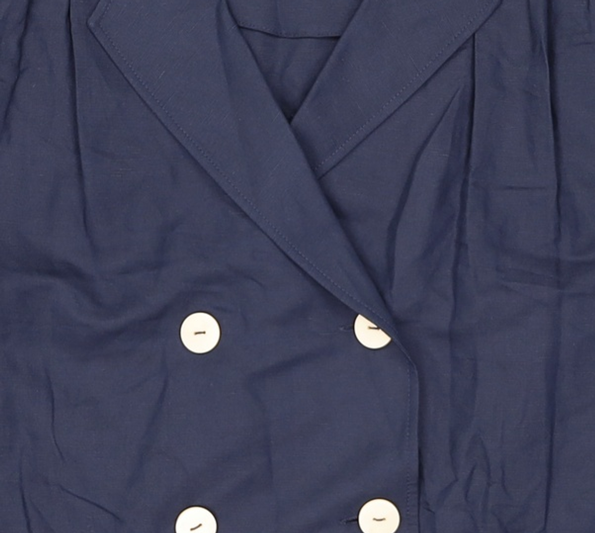 오이아우어(OIAUER) Double Button Sailor Blouse in Navy M