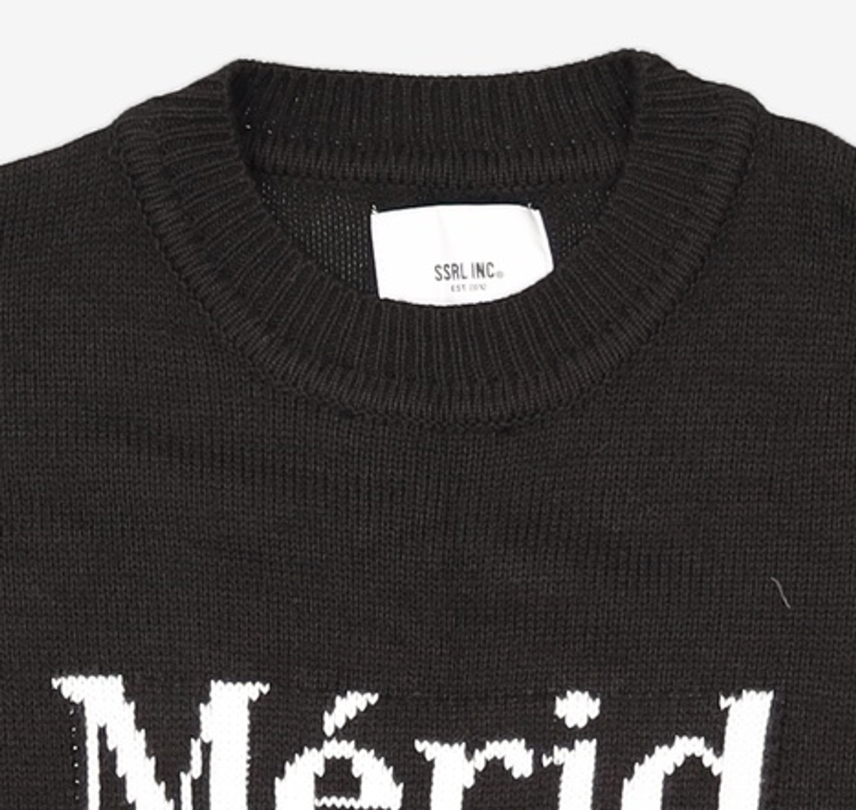 에스에스알엘(SSRL) meridienne crew neck knit / black L