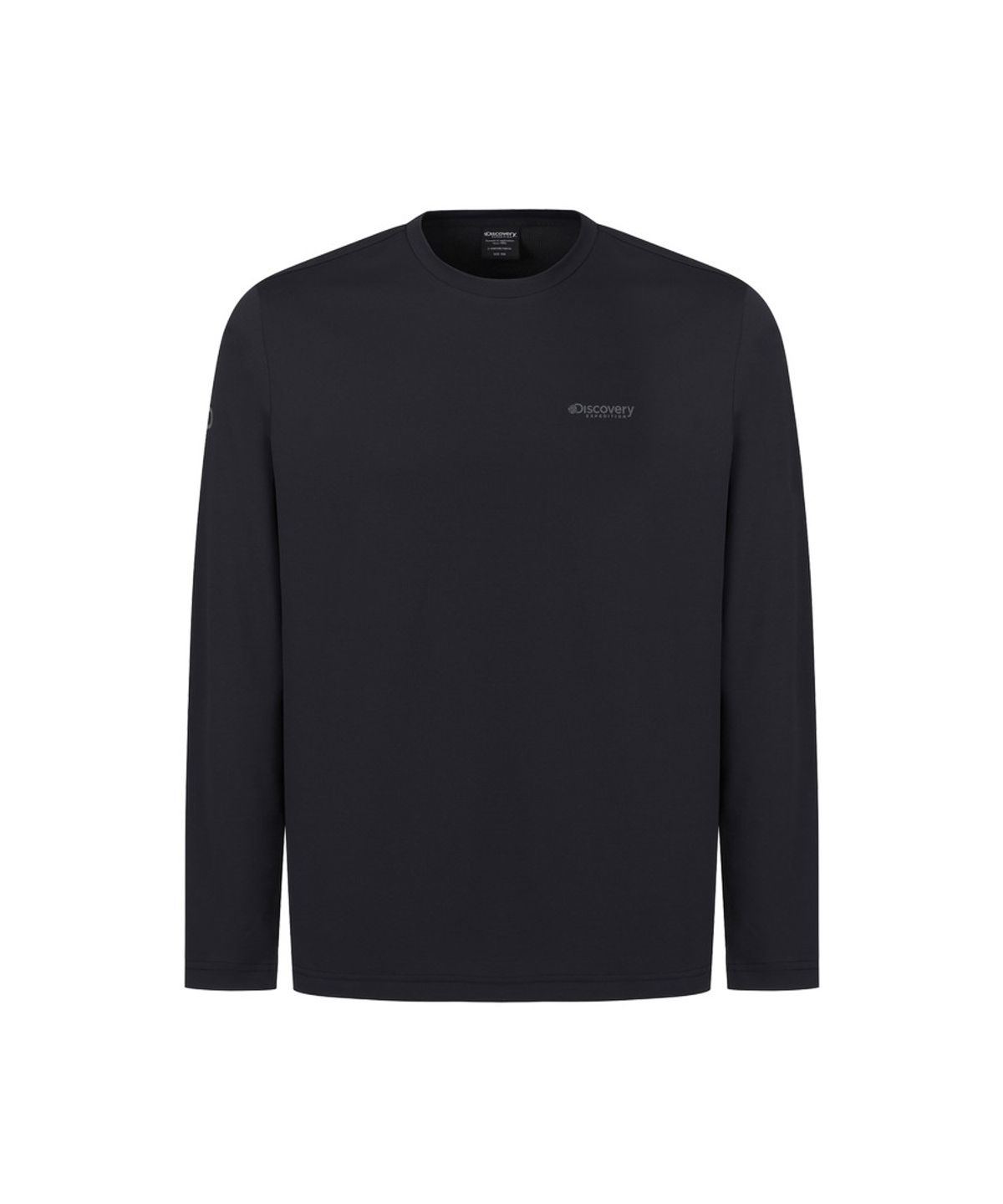 디스커버리 익스페디션(DISCOVERY EXPEDITION) 남성 미니와플 긴팔티 (BLACK)