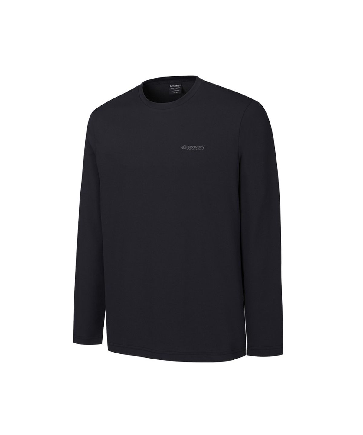 디스커버리 익스페디션(DISCOVERY EXPEDITION) 남성 미니와플 긴팔티 (BLACK)