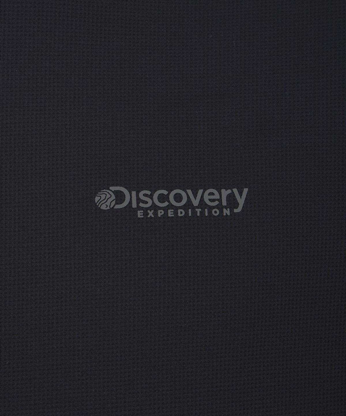 디스커버리 익스페디션(DISCOVERY EXPEDITION) 남성 미니와플 긴팔티 (BLACK)