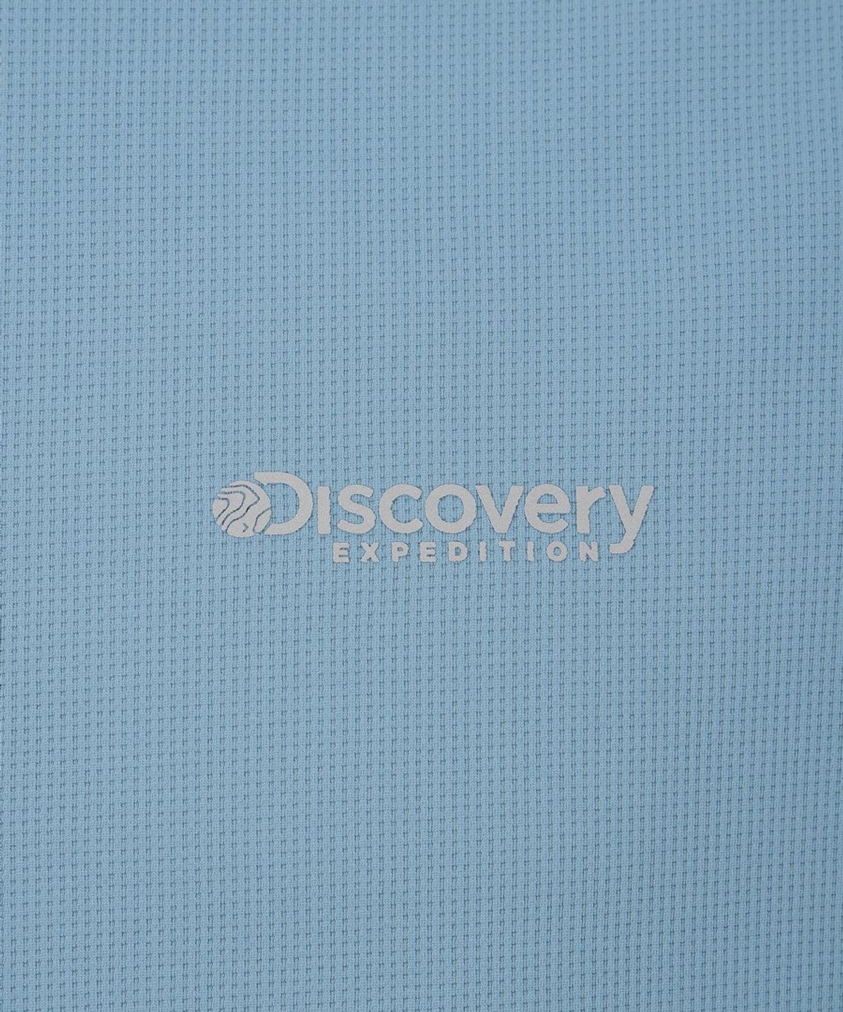 디스커버리 익스페디션(DISCOVERY EXPEDITION) 남성 미니와플 긴팔티 (SKY BLUE)
