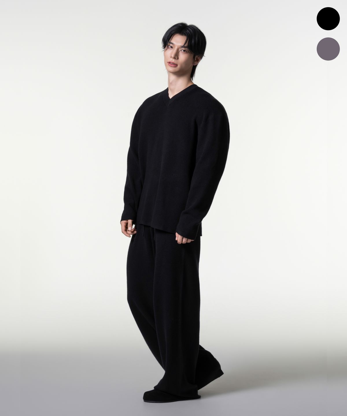 어센더(ASCENDER) 와플 니트 라운지 팬츠 2color