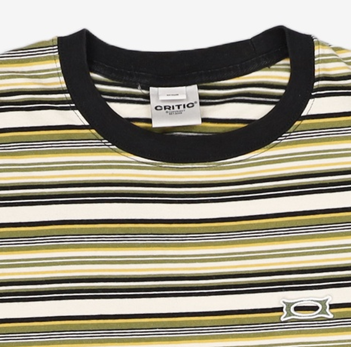 크리틱(CRITIC) WORMHOLE LOGO STRIPE T-SHIRTS GREEN M
