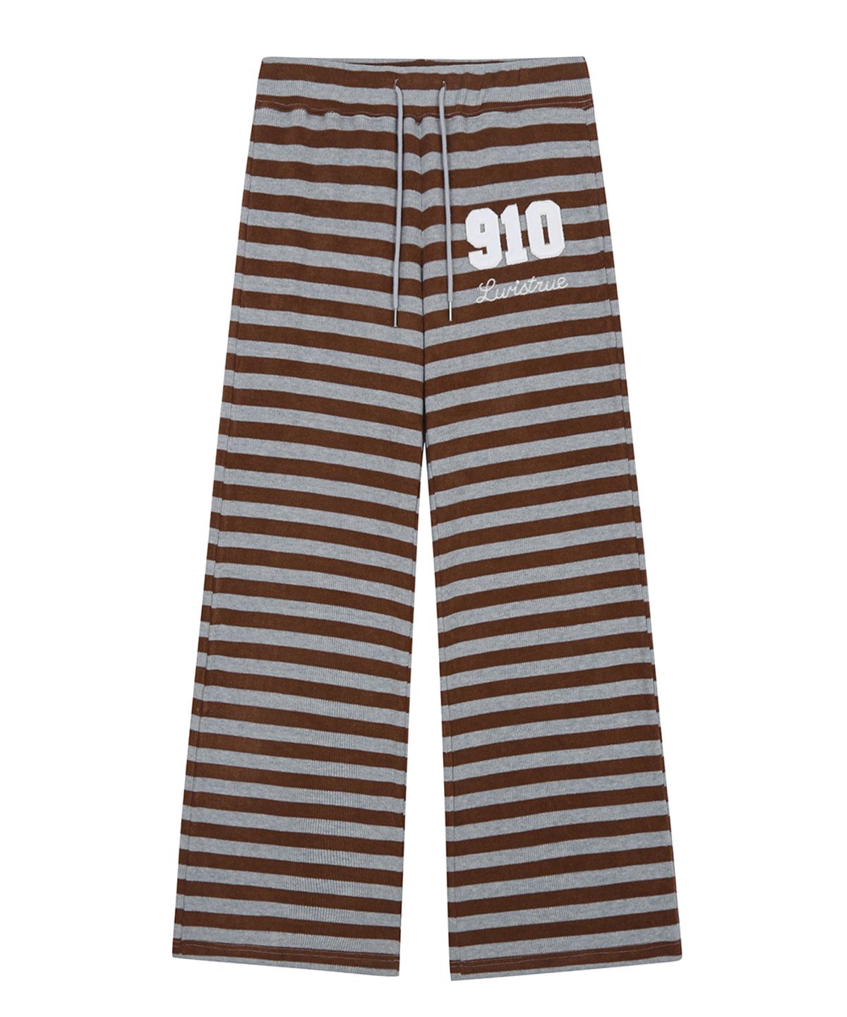 러브이즈트루(LUVISTRUE) RL 910 STRIPE BOOTCUT PANTS(BROWN)