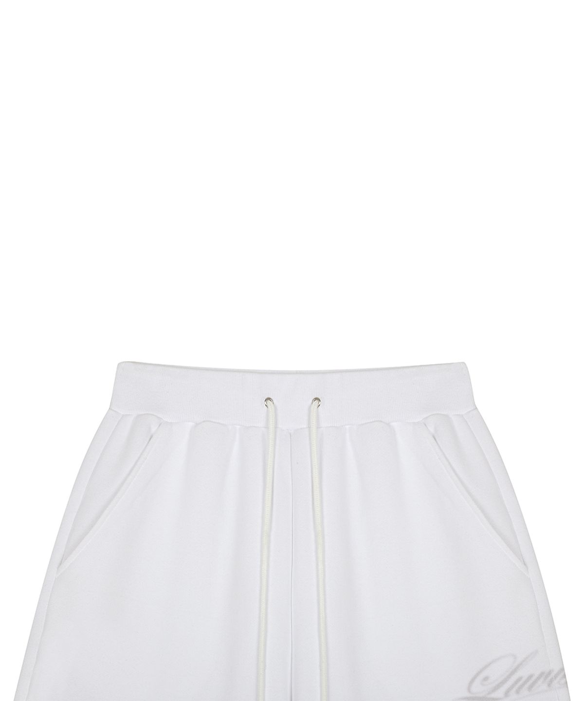 러브이즈트루(LUVISTRUE) RL CROSS COLORSTONE TRAINING PANTS(WHITE)