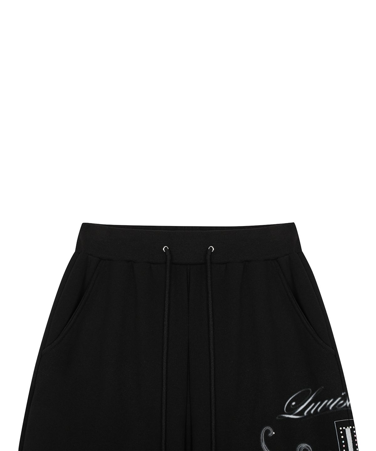 러브이즈트루(LUVISTRUE) RL CROSS COLORSTONE TRAINING PANTS(BLACK)