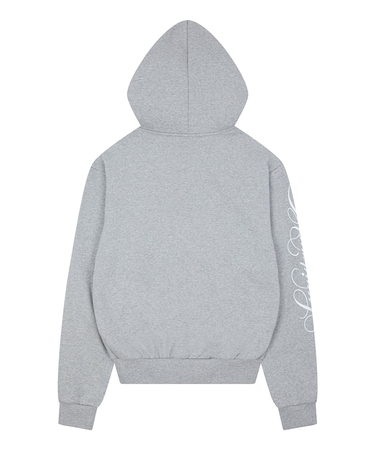 러브이즈트루(LUVISTRUE) RL CROSS LETTERING FUR HOOD ZIP UP(GRAY)