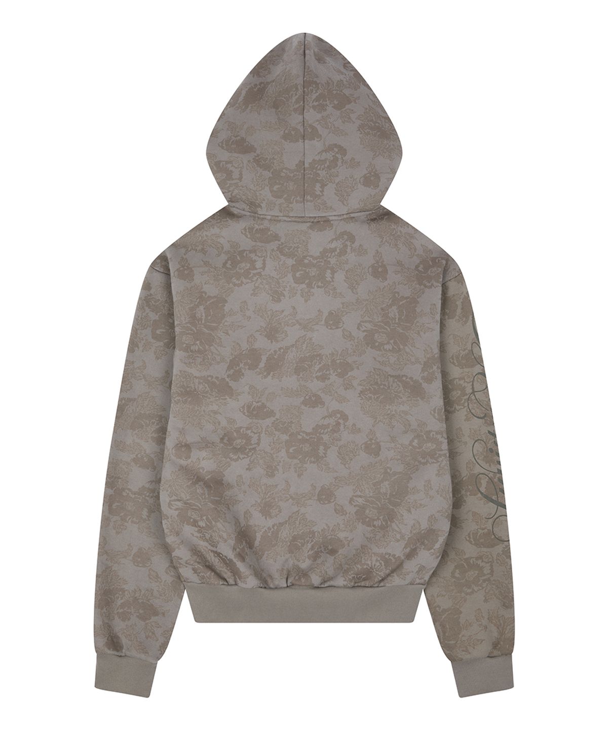 러브이즈트루(LUVISTRUE) RL CROSS LETTERING FUR HOOD ZIP UP(BROWN)