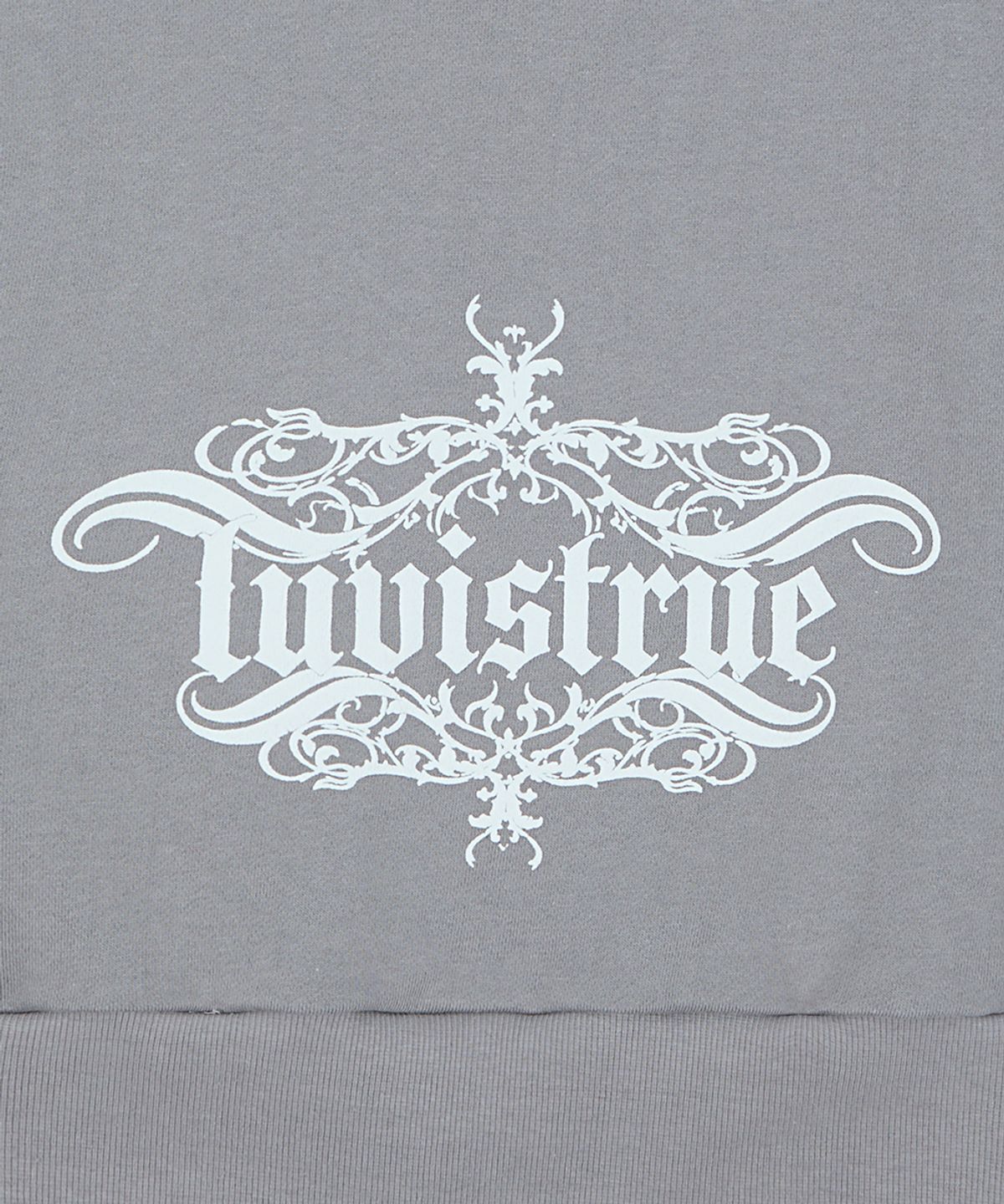 러브이즈트루(LUVISTRUE) RL CROWN HOOD ZIP UP(CHARCOAL)