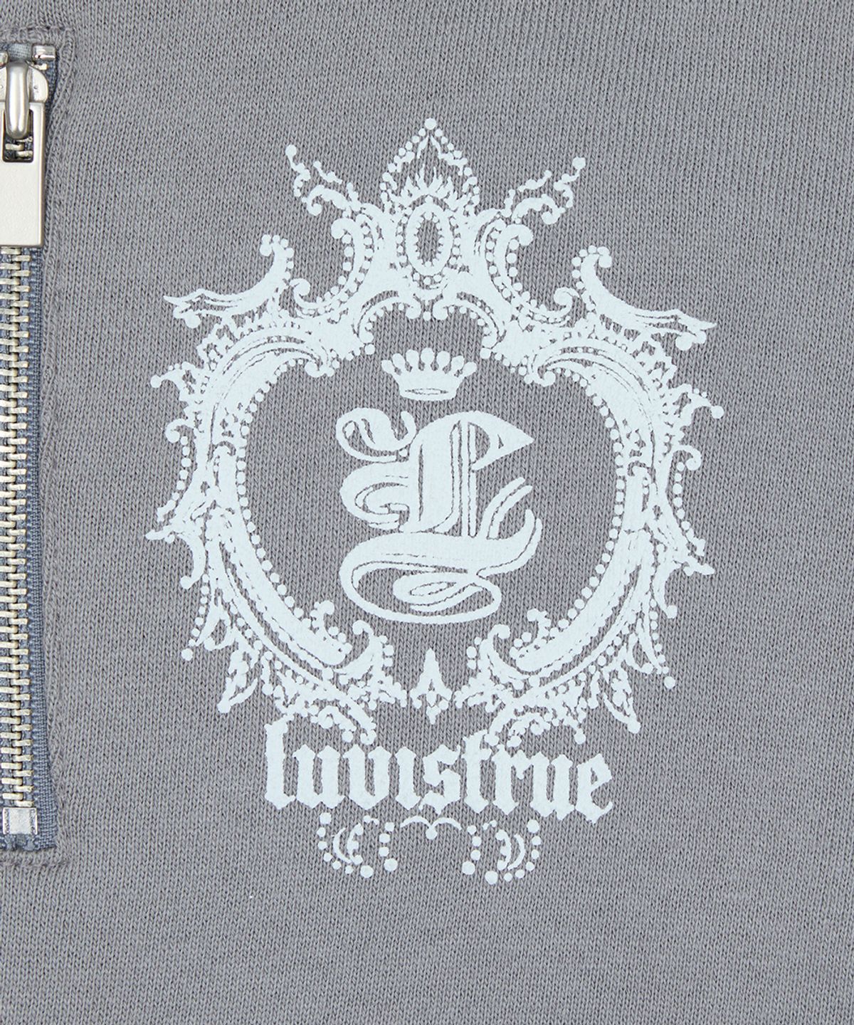 러브이즈트루(LUVISTRUE) RL CROWN HOOD ZIP UP(CHARCOAL)