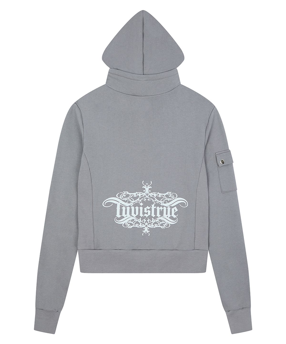 러브이즈트루(LUVISTRUE) RL CROWN HOOD ZIP UP(CHARCOAL)