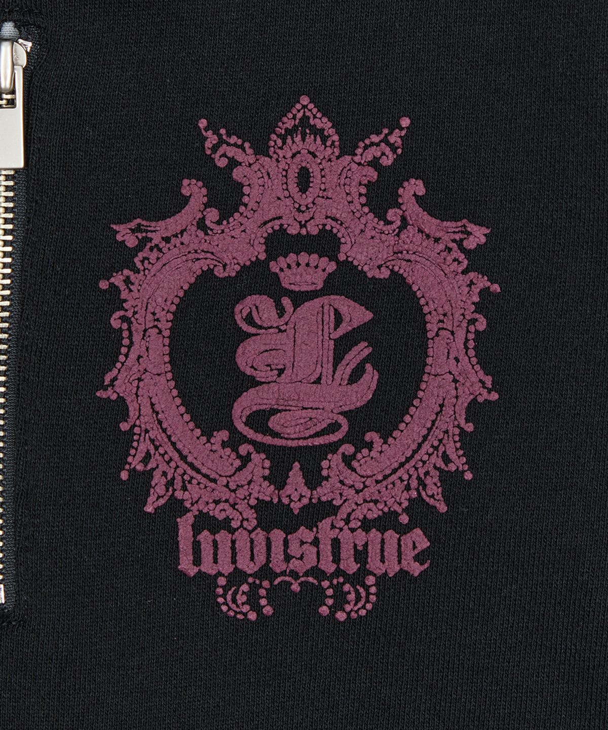 러브이즈트루(LUVISTRUE) RL CROWN HOOD ZIP UP(BLACK)