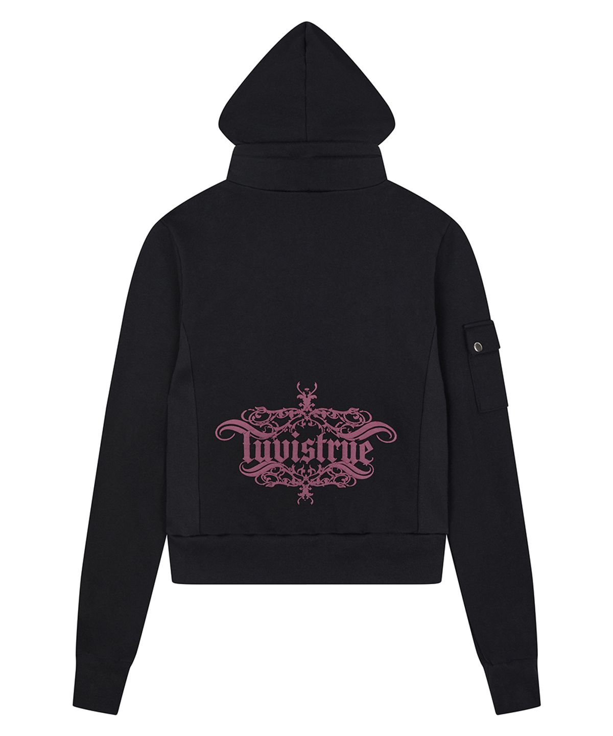 러브이즈트루(LUVISTRUE) RL CROWN HOOD ZIP UP(BLACK)